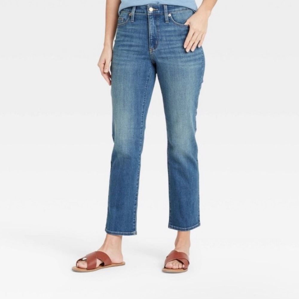 Universal Thread Highest Rise Straight Crop‎ Jeans Size 14 / 32